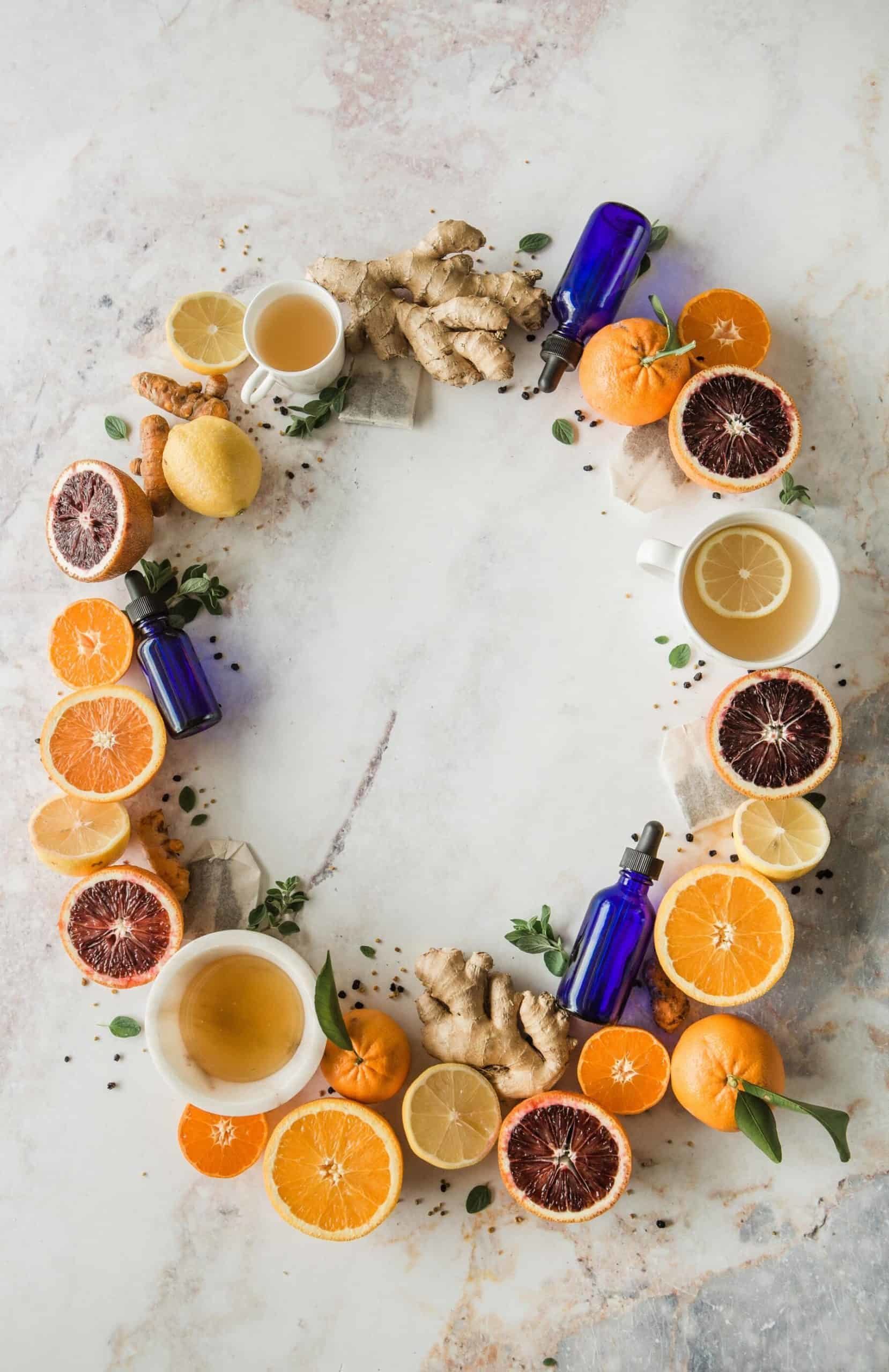 beneficios de los cítricos con variedad de limones y naranjas