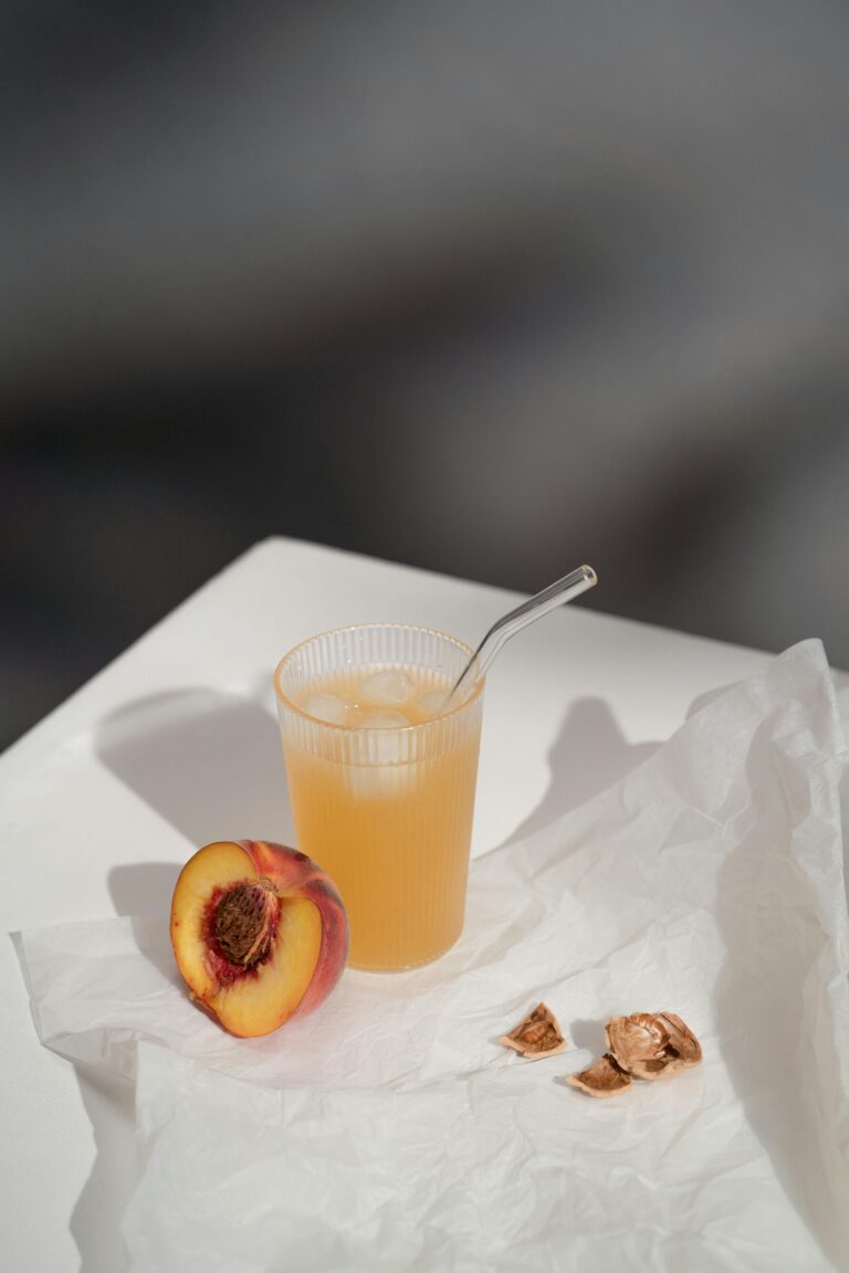 beneficio de la fruta de hueso en un zumo